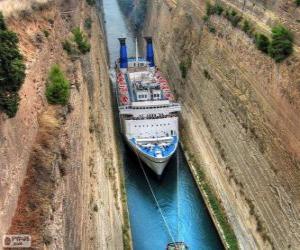пазл Коринфский канал, Греция